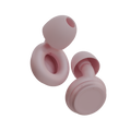 Wave Pro pink earplugs close up - best noise filtering earplugs for concerts live music and travel India
