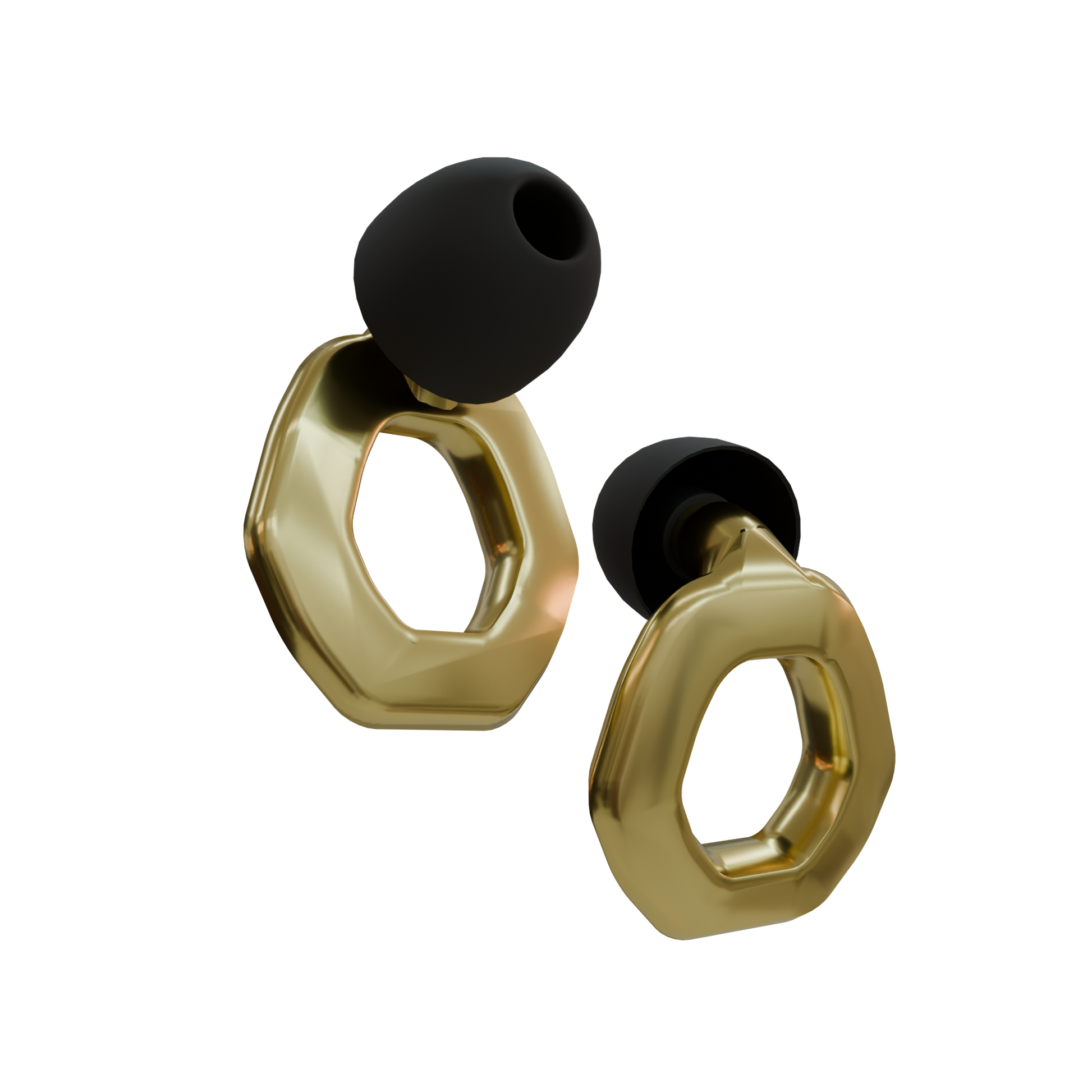 Wave Origin 2.0 gold earplugs close up - noise reduction earplugs for studying and concentration India