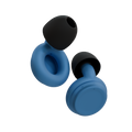 Wave Pro blue earplugs with case - best noise filtering earplugs for concerts and deep focus work India