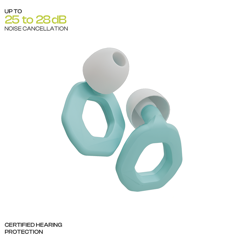 Wave Everyday earplugs 25 to 28dB noise reduction - best daily use earplugs for metro commute and office India