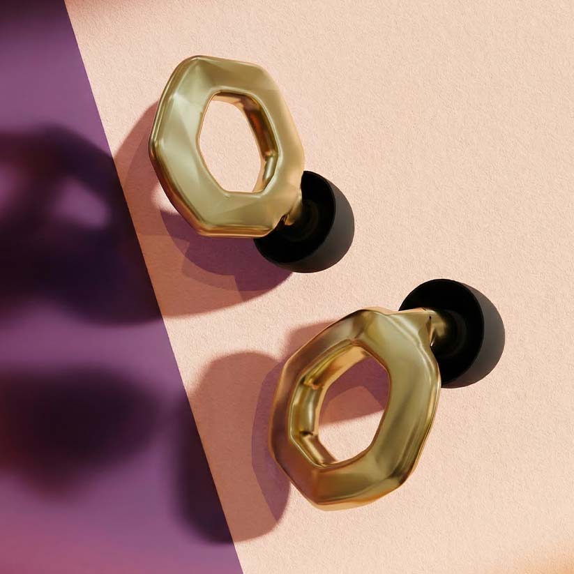 Wave Origin 2.0 earplugs worn while studying - noise blocking earplugs for students and work from home India